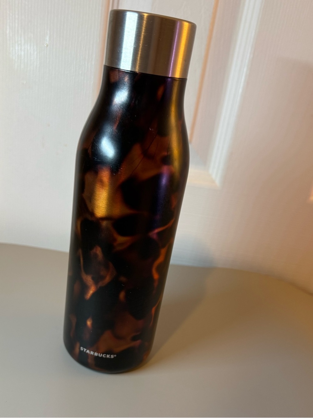 Starbucks 20 oz Tortoiseshell Stainless Steel Water Bottle